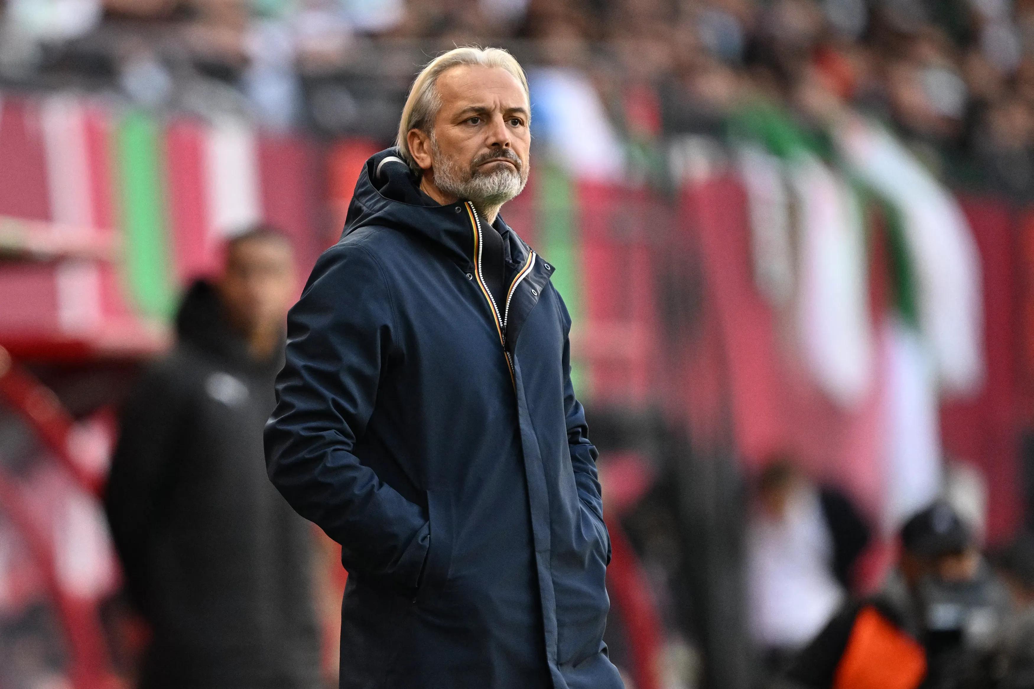 Democratic Republic Of Congo's head coach Sebastien Desabre during the Africa Cup of Nations (CAN) round of 16 football match between Algeria and Democratic Republic of Congo at the Prince Moulay El Hassan
Stadium in Rabat on January 6, 2026. (Photo by Gabriel BOUYS / AFP via Getty Images)