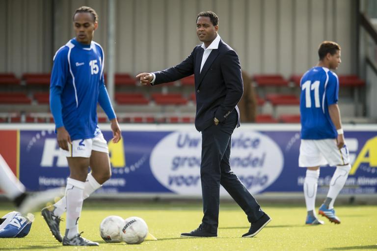 coach Patrick Kluivert of Curacao during the International friendy match between Curacao and Suriname on May 20, 2015 at the Almere-City stadium in Almere, The Netherlands.(Photo by VI Images via Getty Images)